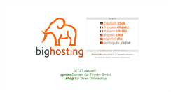 Desktop Screenshot of bighosting.biz